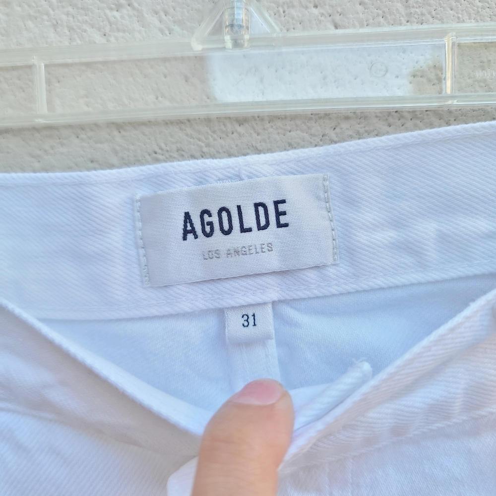 Agolde | 90's Mid Rise Loose Distressed Jeans in Vanish Size 31 - Picture 3 of 11